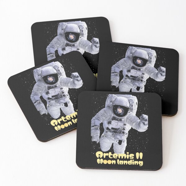 Item preview, Artemis II Mission Astronaut: Golden Lunar Path - Back to the Moon - Moon landing designed and sold by Yasmine Mohammed.