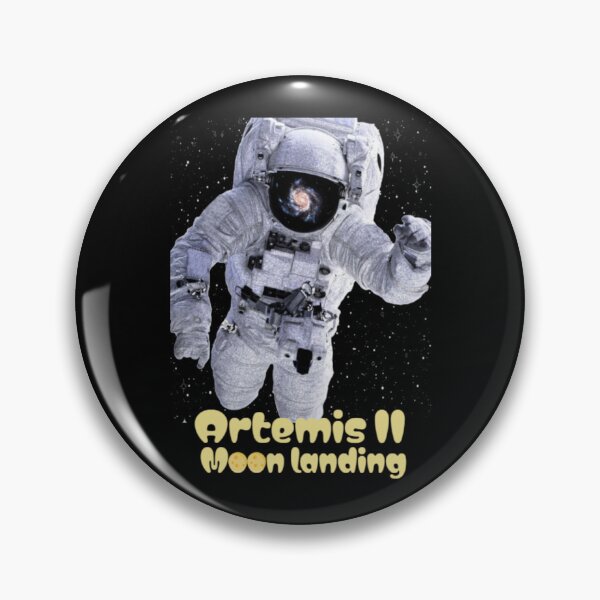 Item preview, Artemis II Mission Astronaut: Golden Lunar Path - Back to the Moon - Moon landing designed and sold by Yasmine Mohammed.