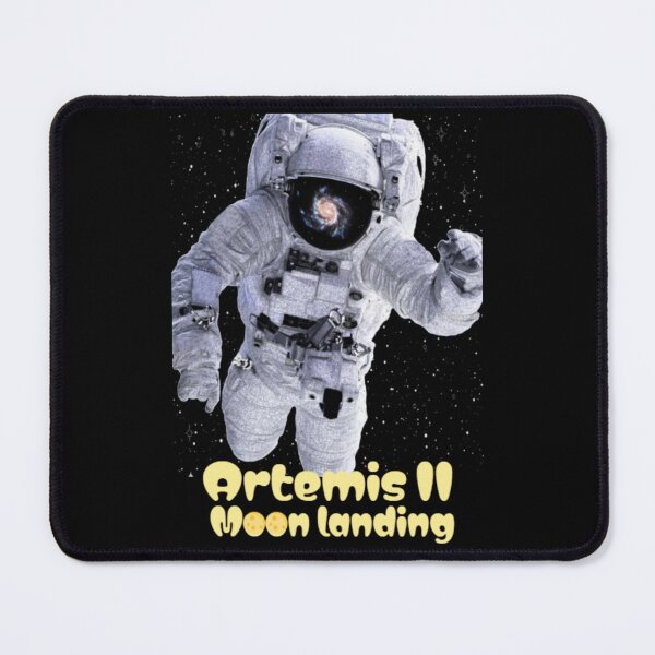 Item preview, Artemis II Mission Astronaut: Golden Lunar Path - Back to the Moon - Moon landing designed and sold by Yasmine Mohammed.