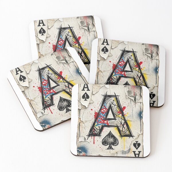 Item preview, Ace of Spades Graffiti – Vintage Grunge Playing Card Art designed and sold by DeV11.