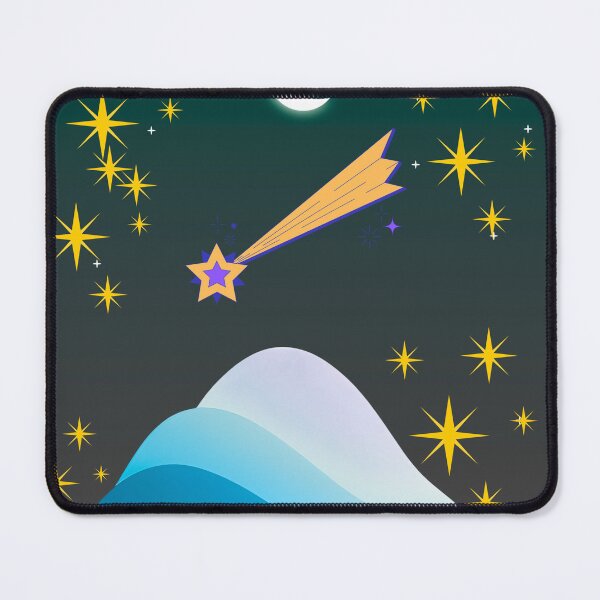 Item preview, Shooting Star Over Dreamy Mountains designed and sold by Lougud.