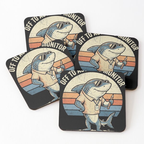 Item preview, Sarcastic Teacher Shark Off To Actively Monitor Vintage Classroom Humor Design designed and sold by bilal sibgui.