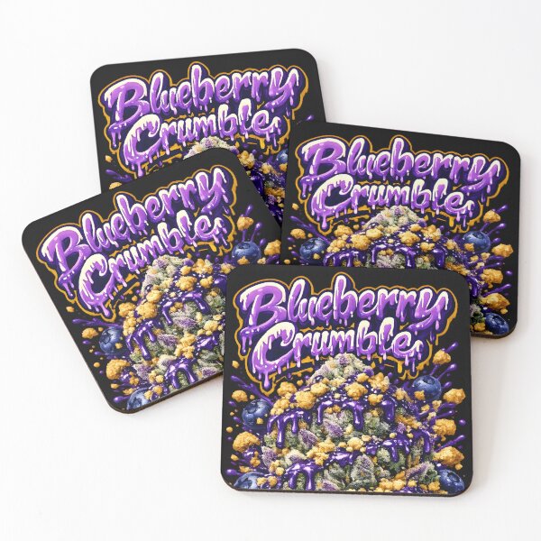 Item preview, Blueberry Crumble Graffiti Print | Sweet Blueberry Dessert Hybrid designed and sold by WAUZ.