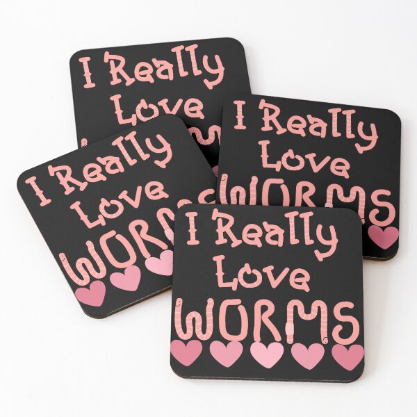 Item preview, “I Really Love Worms“ Cute Worm Quote designed and sold by Vileprint.