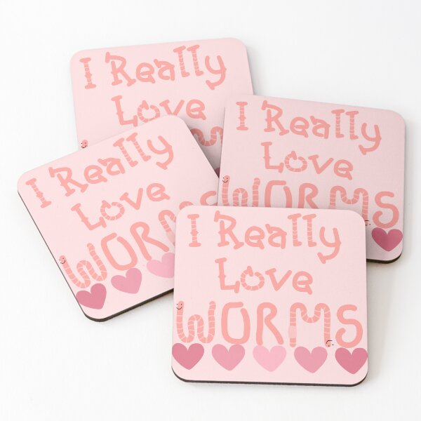 Item preview, “I Really Love Worms“ Cute Worm Quote designed and sold by Vileprint.