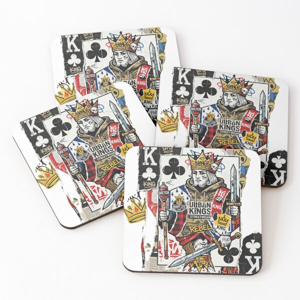 Item preview, Graffiti King of Clubs – Urban Streetwear Playing Card Art designed and sold by DeV11.
