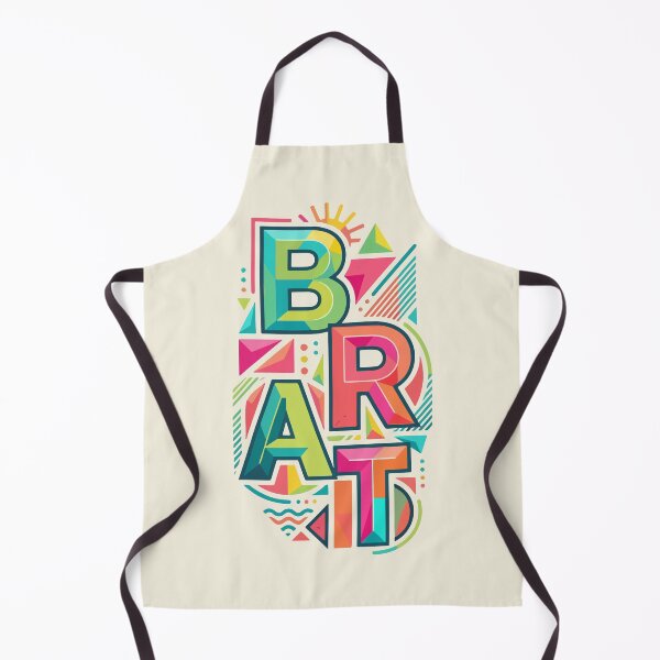 Item preview, Brat — Vibrant Geometric Typography designed and sold by 89BLACK.