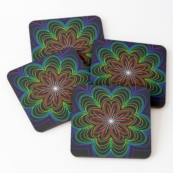 Item preview, Neon Rainbow abstract designed and sold by CodrawsCrib.