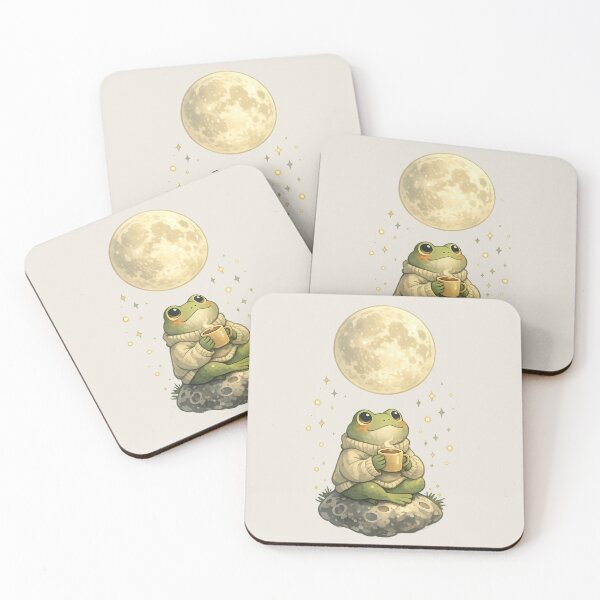 Item preview, Just vibing frog with coffee designed and sold by Ora-kuro.