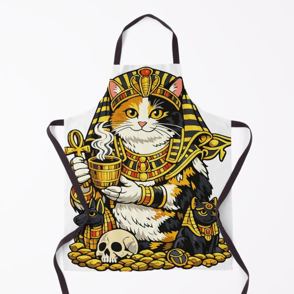 Item preview, Pharaoh Cat of Chaos | Egyptian Bastet Coffee Gothic Cat Tee designed and sold by GulfSignature.