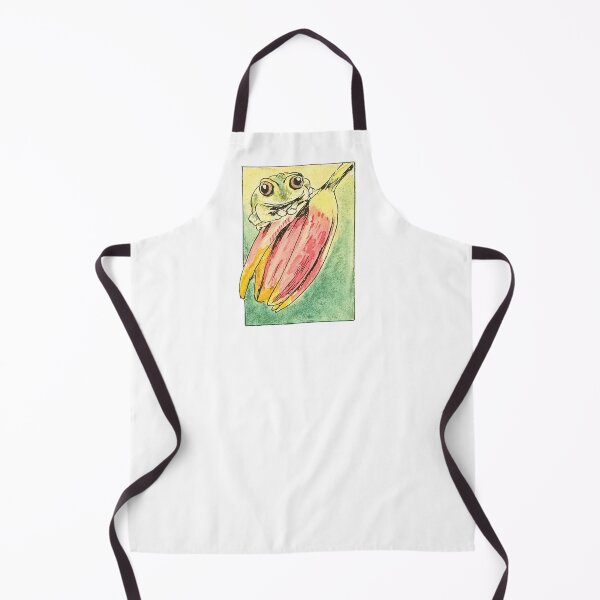 Item preview, Little frog relaxing on a pretty flower enjoying Hand Painted in watercolor designed and sold by a.dadash.