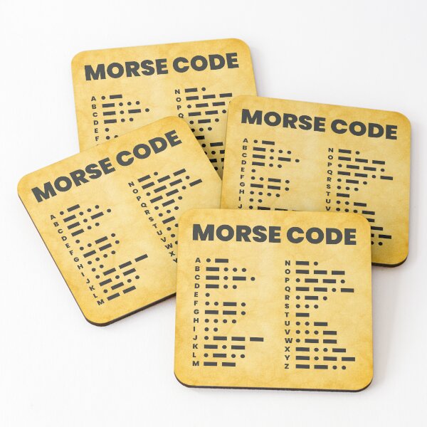 Item preview, Morse Code Alphabet Chart Vintage Paper Minimal Design designed and sold by AnnSign.