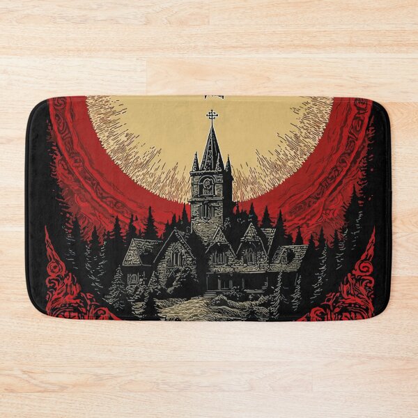 Item preview, Vintage victorian vampire bat above old Transylvania village 127sm designed and sold by 127sm.
