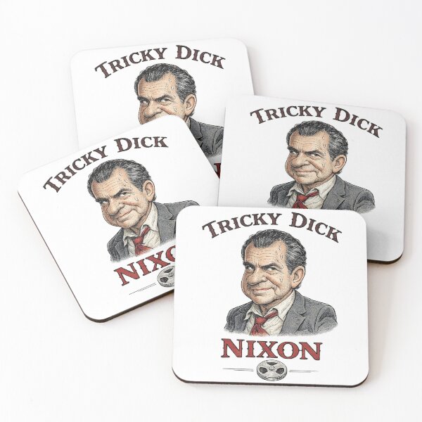 Item preview, Richard Nixon Tricky Dick Presidential Satire Watergate Era Political Humor American History  designed and sold by The Junto Shop.