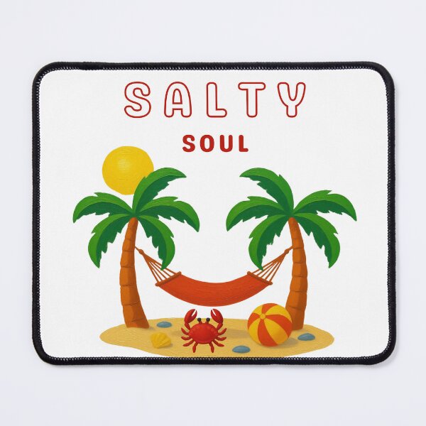 Item preview, Salty Soul Painted Beach With Crab designed and sold by Inkworksbyshery.