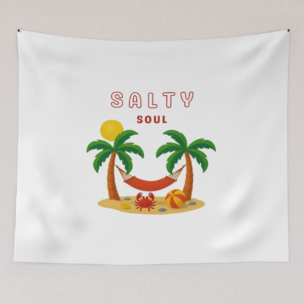 Item preview, Salty Soul Painted Beach With Crab designed and sold by Inkworksbyshery.