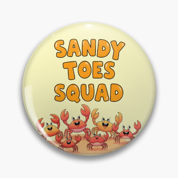 Item preview, Sandy Toes Squad – Fun Crab Beach Crew Design designed and sold by Sea Gem.