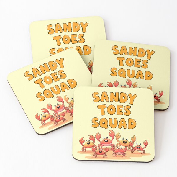 Item preview, Sandy Toes Squad – Fun Crab Beach Crew Design designed and sold by Sea Gem.