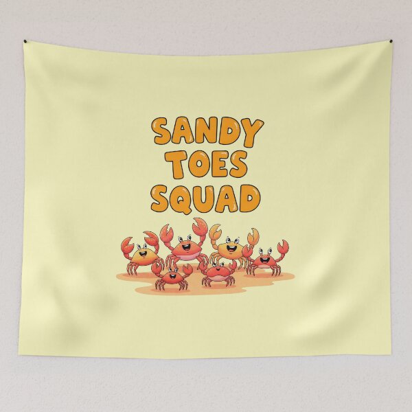 Item preview, Sandy Toes Squad – Fun Crab Beach Crew Design designed and sold by Sea Gem.
