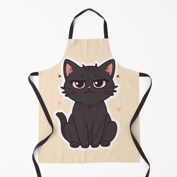 Item preview, Cute but chaotic black cat expressing overstimulation designed and sold by Art-Design-EM.