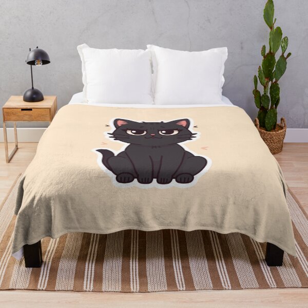 Item preview, Cute but chaotic black cat expressing overstimulation designed and sold by Art-Design-EM.