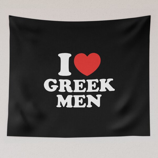 Aperçu de l'œuvre J'aime les hommes grecs créée et vendue par shitpostee.