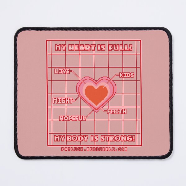 Item preview, My Heart is FULL Body STRONG Pixel Parent designed and sold by potluck.