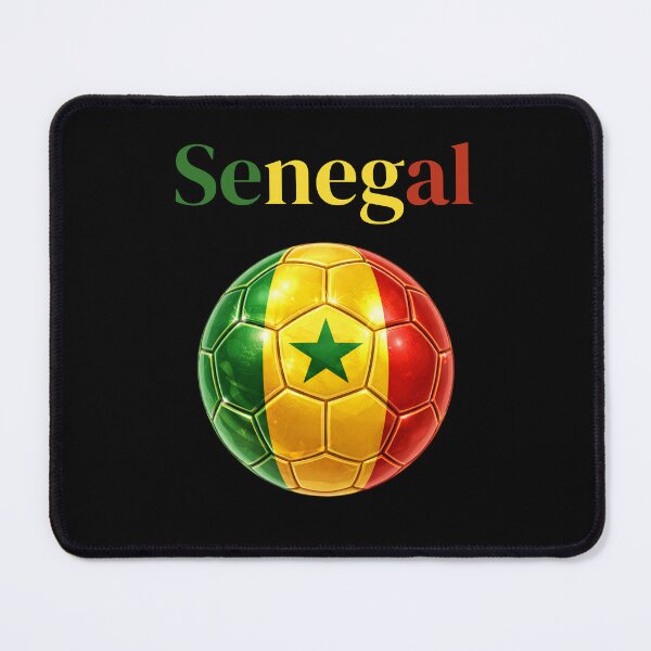 Item preview, Senegal Soccer Ball Green Yellow Red Football Design African Flag Sports Fan Gift designed and sold by ArtSpark Studio.