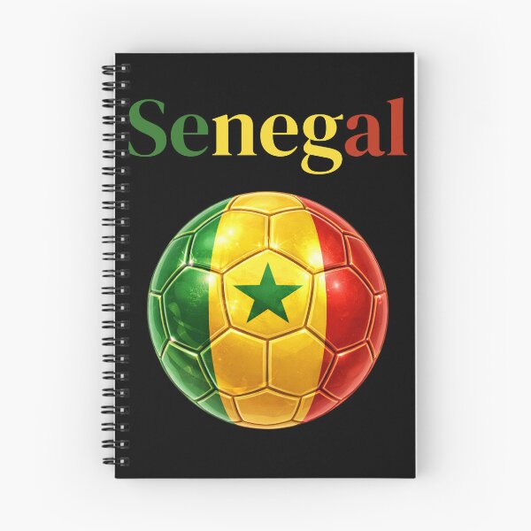 Item preview, Senegal Soccer Ball Green Yellow Red Football Design African Flag Sports Fan Gift designed and sold by ArtSpark Studio.