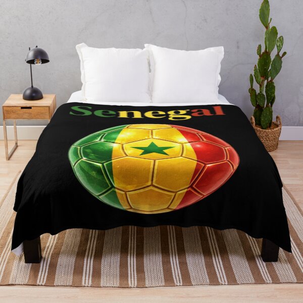 Item preview, Senegal Soccer Ball Green Yellow Red Football Design African Flag Sports Fan Gift designed and sold by ArtSpark Studio.