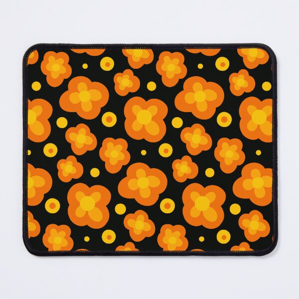 Item preview, Retro 1960's-1970's Orange And Yellow Floral Designs designed and sold by DEC02.