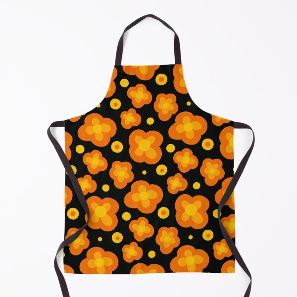 Item preview, Retro 1960's-1970's Orange And Yellow Floral Designs designed and sold by DEC02.
