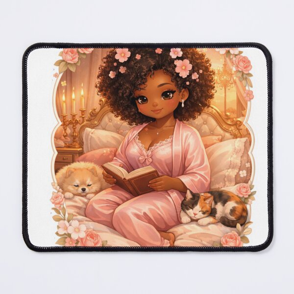 Item preview, Cozy Reading Girl with Pets Sticker | Soft Life Aesthetic Book Lover Art | Cute Self Care Night Illustration designed and sold by PrincSaraStudio.