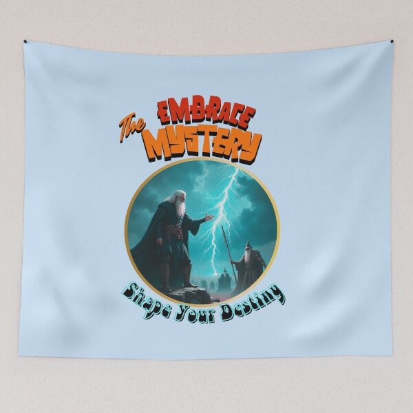 Item preview, Embrace the Mystery Wizard Destiny – Epic Fantasy Lightning Design designed and sold by PriyaMagic.