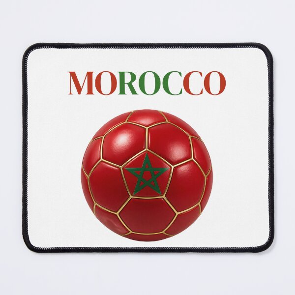 Item preview, Morocco Soccer Ball Red Green Football Design Moroccan Flag Sports Fan Gift designed and sold by ArtSpark Studio.
