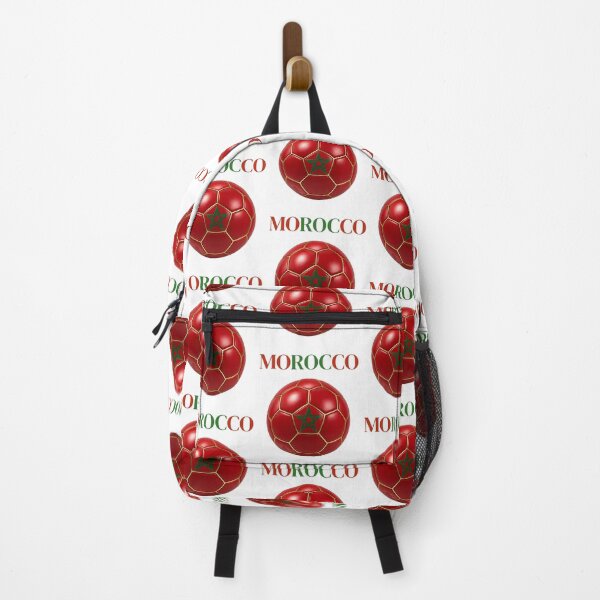 Item preview, Morocco Soccer Ball Red Green Football Design Moroccan Flag Sports Fan Gift designed and sold by ArtSpark Studio.