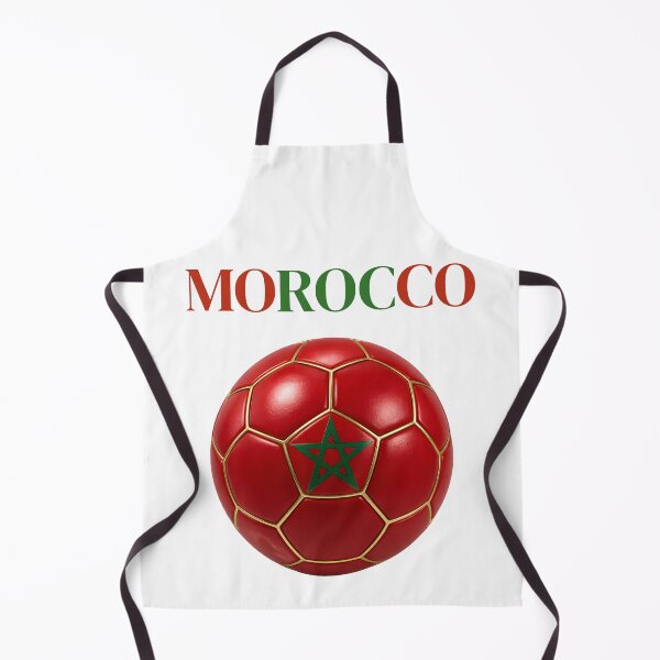 Item preview, Morocco Soccer Ball Red Green Football Design Moroccan Flag Sports Fan Gift designed and sold by ArtSpark Studio.