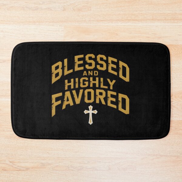 Item preview, Blessed and Highly Favored - Faith Based Graphic Tee designed and sold by ForgedByFaith.