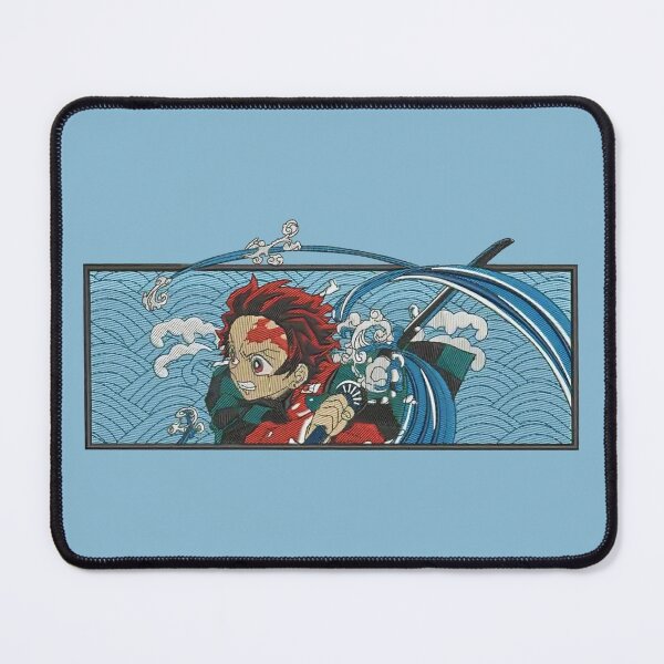 Item preview, Anime Water Blade – Embroidered Wave Style Design designed and sold by PosterFuel.
