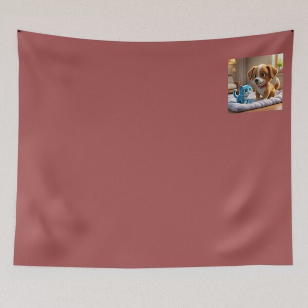 Item preview, Un lindo cachorro y un gato designed and sold by WhelaCreativeStudio.