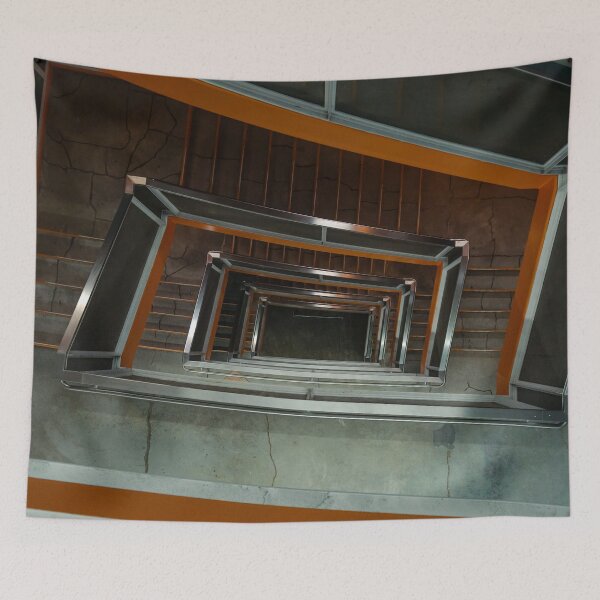 Item preview, Industrial Spiral Staircase Looking Down Urban Architecture designed and sold by MDCCo.