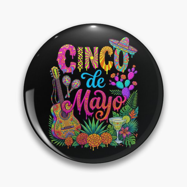 Item preview, Cinco De Mayo Colorful Mexican Fiesta Party Sombrero Taco Vibes designed and sold by NuralsArt.