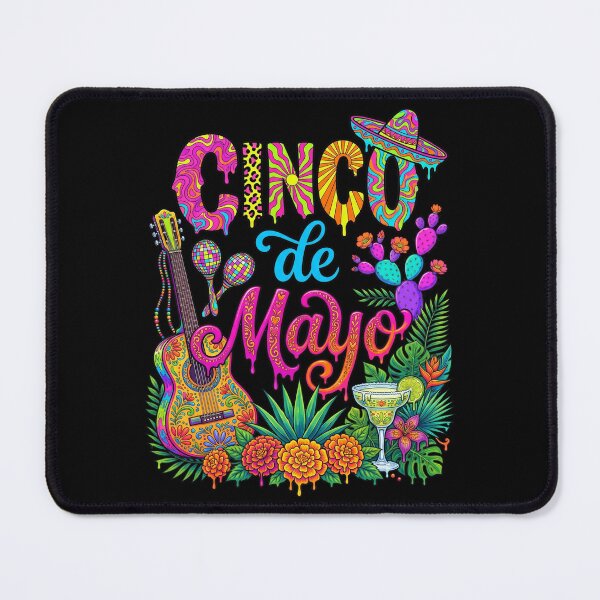 Item preview, Cinco De Mayo Colorful Mexican Fiesta Party Sombrero Taco Vibes designed and sold by NuralsArt.