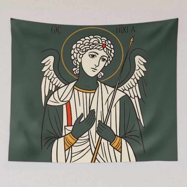 Item preview, Illustration of Archangel Michael designed and sold by Jani-art-world.