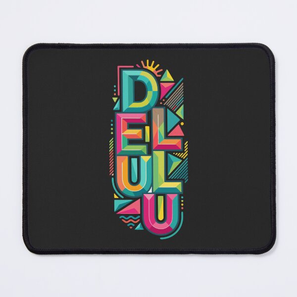 Item preview, Delulu — Vibrant Geometric Typography designed and sold by 89BLACK.