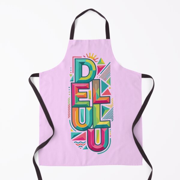 Item preview, Delulu — Vibrant Geometric Typography designed and sold by 89BLACK.