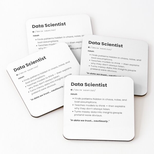 Item preview, Data Scientist Definition | Funny Data Science Gift for Analytics Pros designed and sold by Yuli Club.