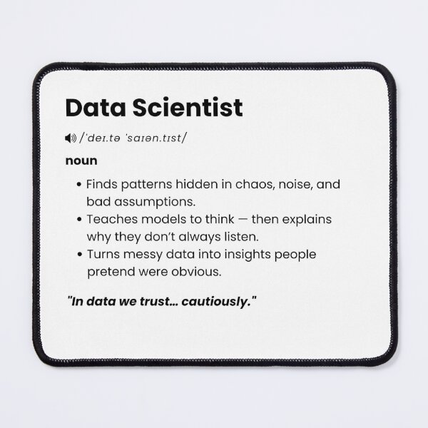 Item preview, Data Scientist Definition | Funny Data Science Gift for Analytics Pros designed and sold by Yuli Club.