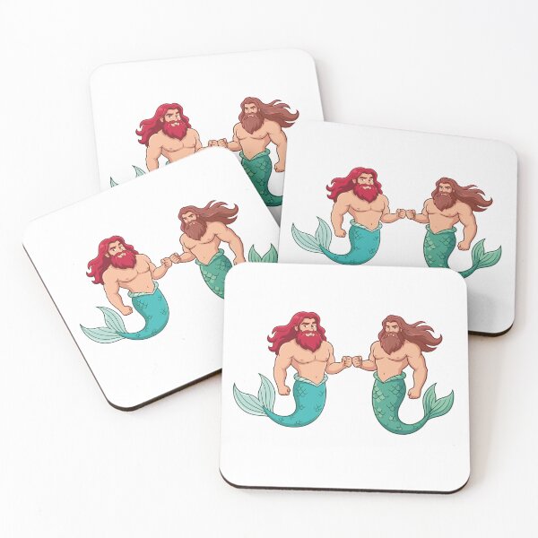 Item preview, Mermen fist bump designed and sold by tigrootiger.