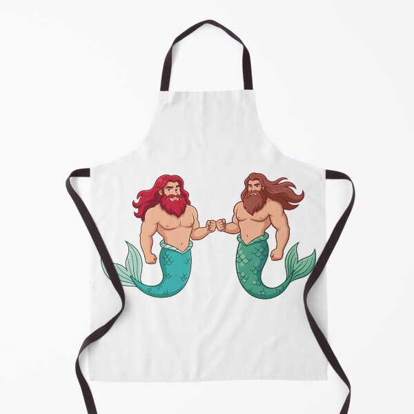 Item preview, Mermen fist bump designed and sold by tigrootiger.